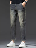 Men's Straight Leg Vintage Wash Jeans