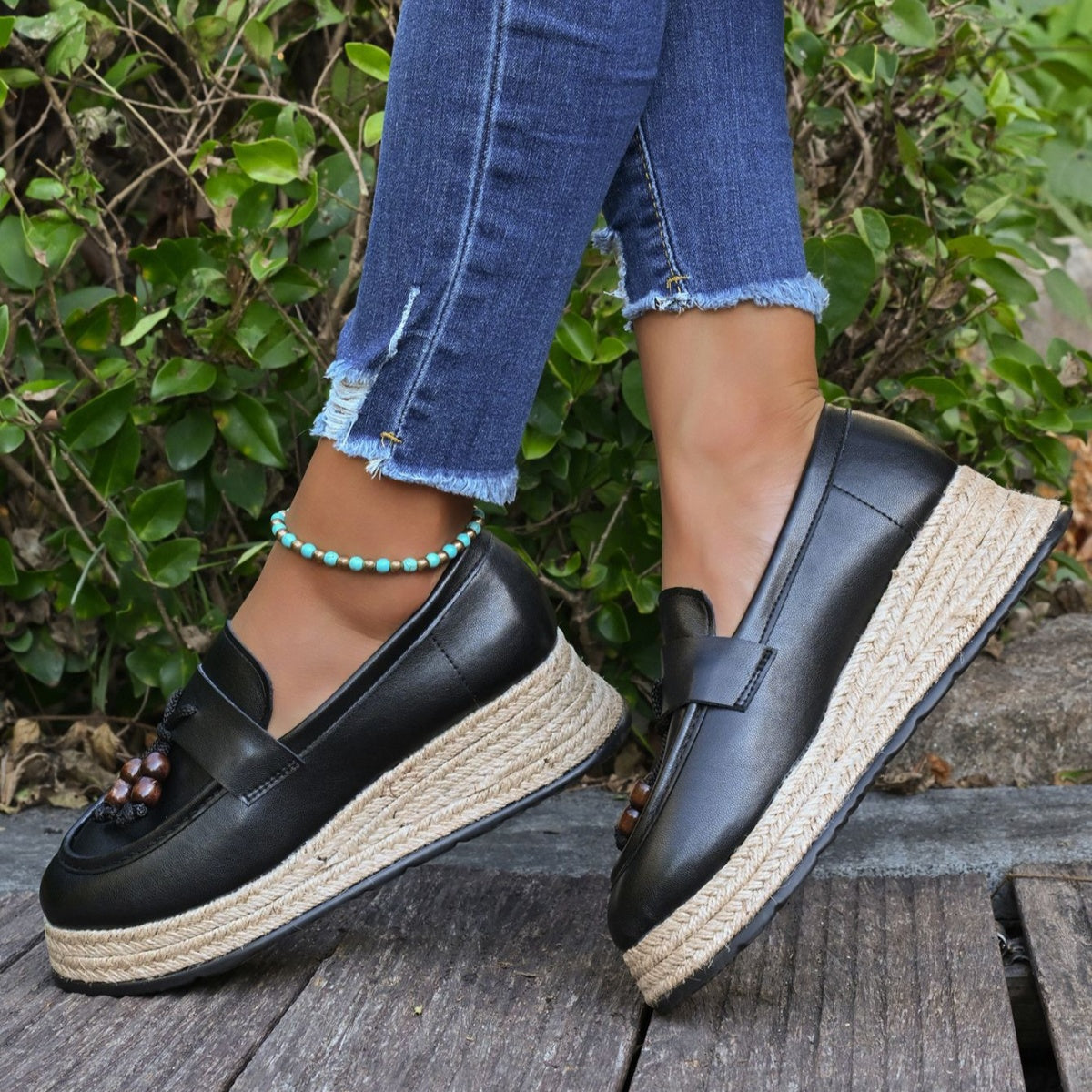Round Toe Slip-Ons