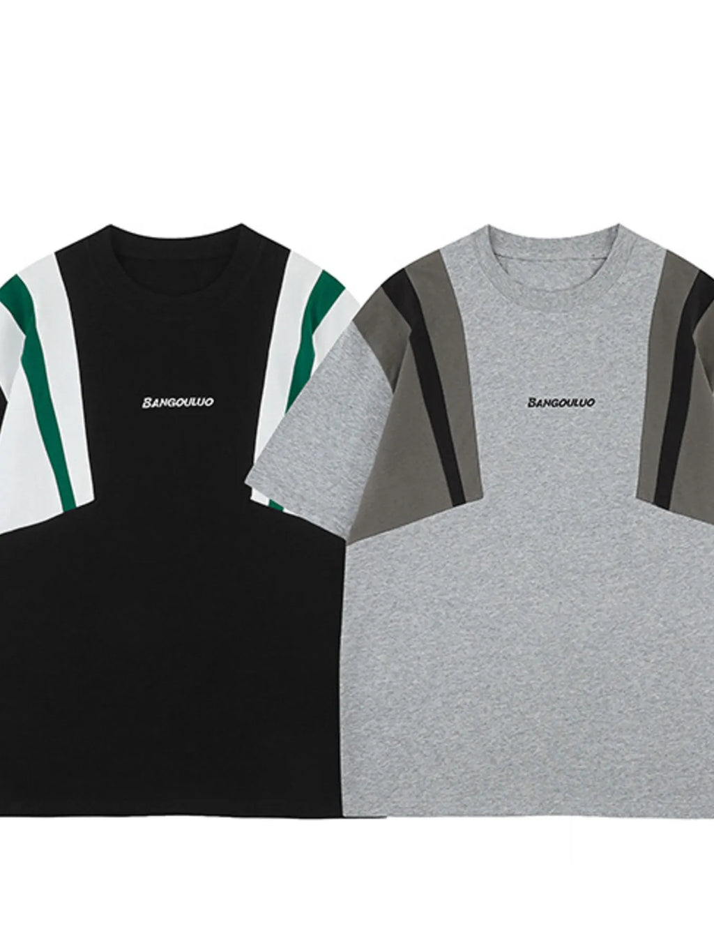 Men's Contrast Short Sleeve Oversized T-Shirt