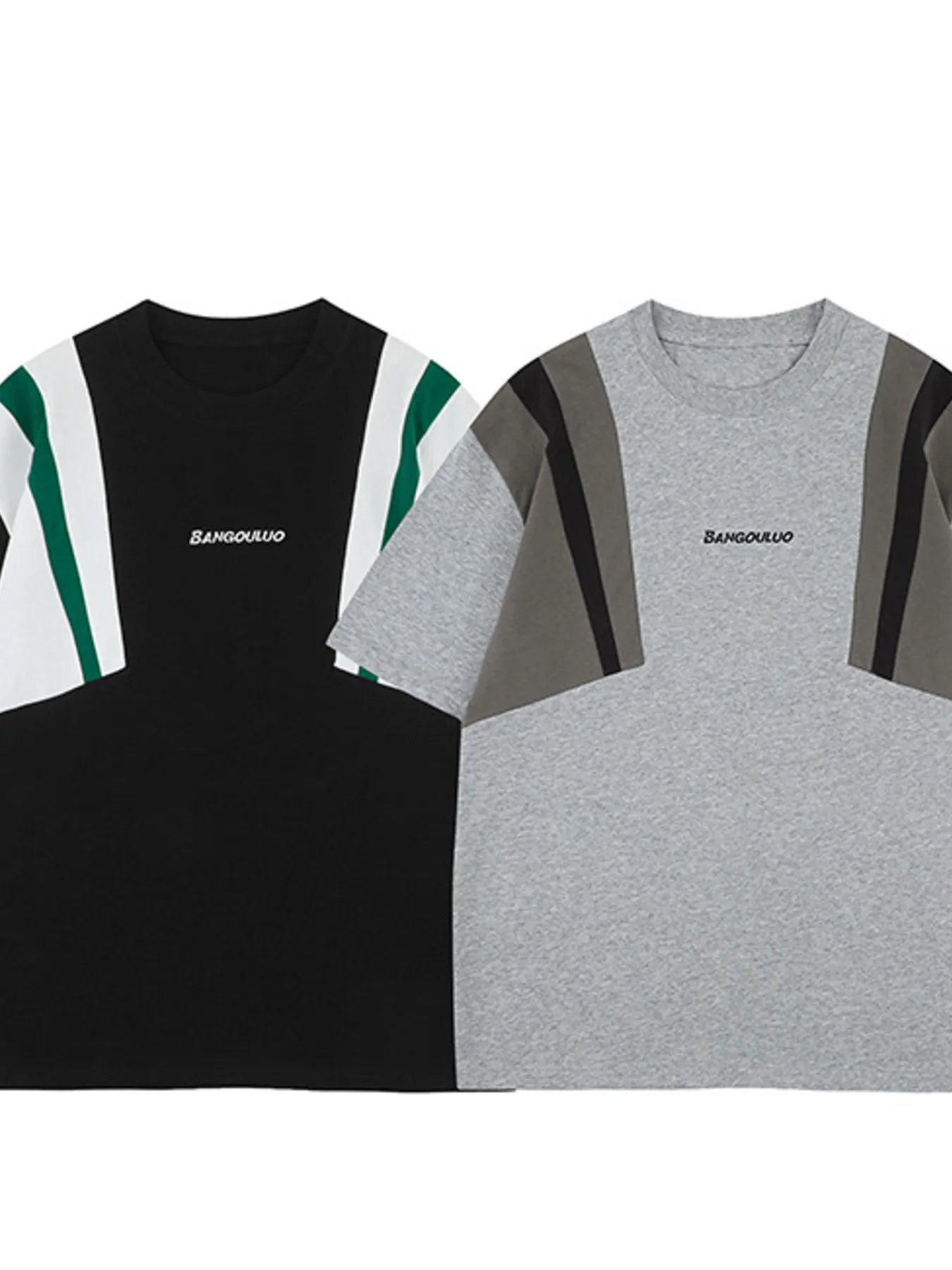 Men's Contrast Short Sleeve Oversized T-Shirt