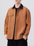 Men's Plus Size Button Up Long Sleeve Shirt