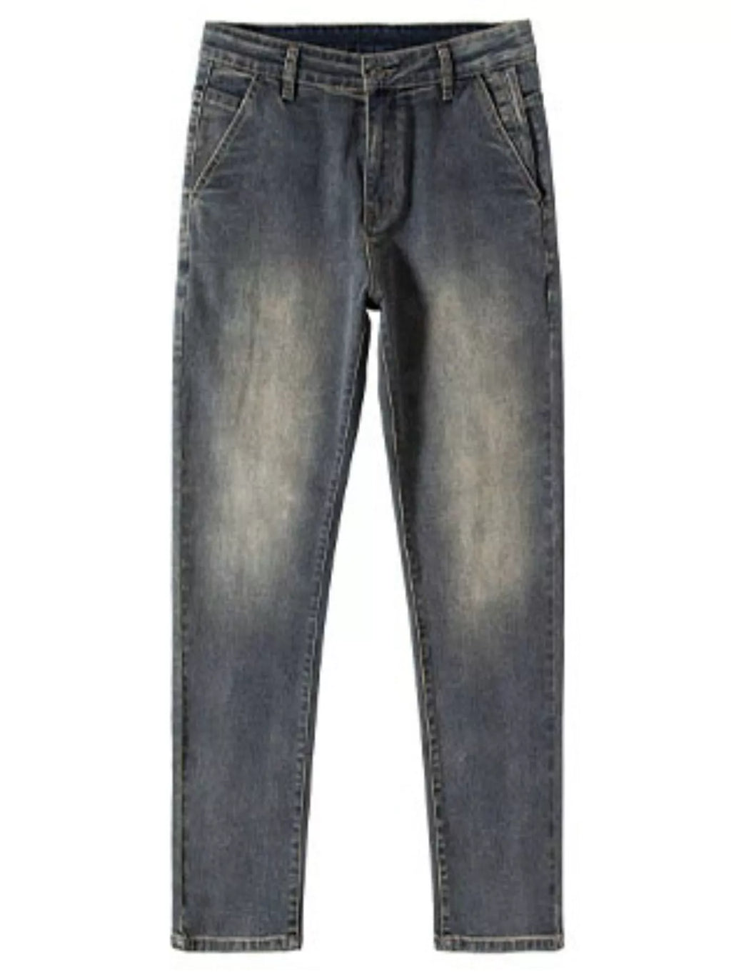 Men's Straight Leg Vintage Wash Jeans