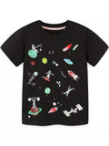 Children's Space Adventure Graphic T-Shirt