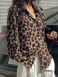 Leopard Print Button-Down Shirt