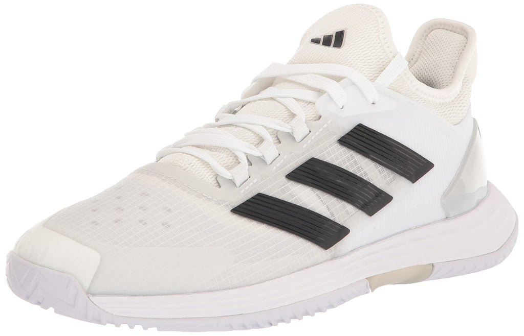 adidas mens Adizero Ubersonic 4.1 White/Core Black/Matte Silver 10