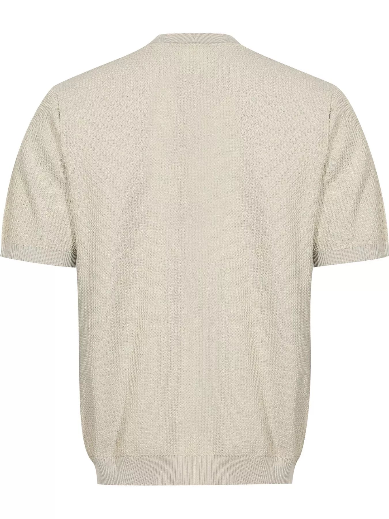 Men's Textured Knit Short Sleeve Top