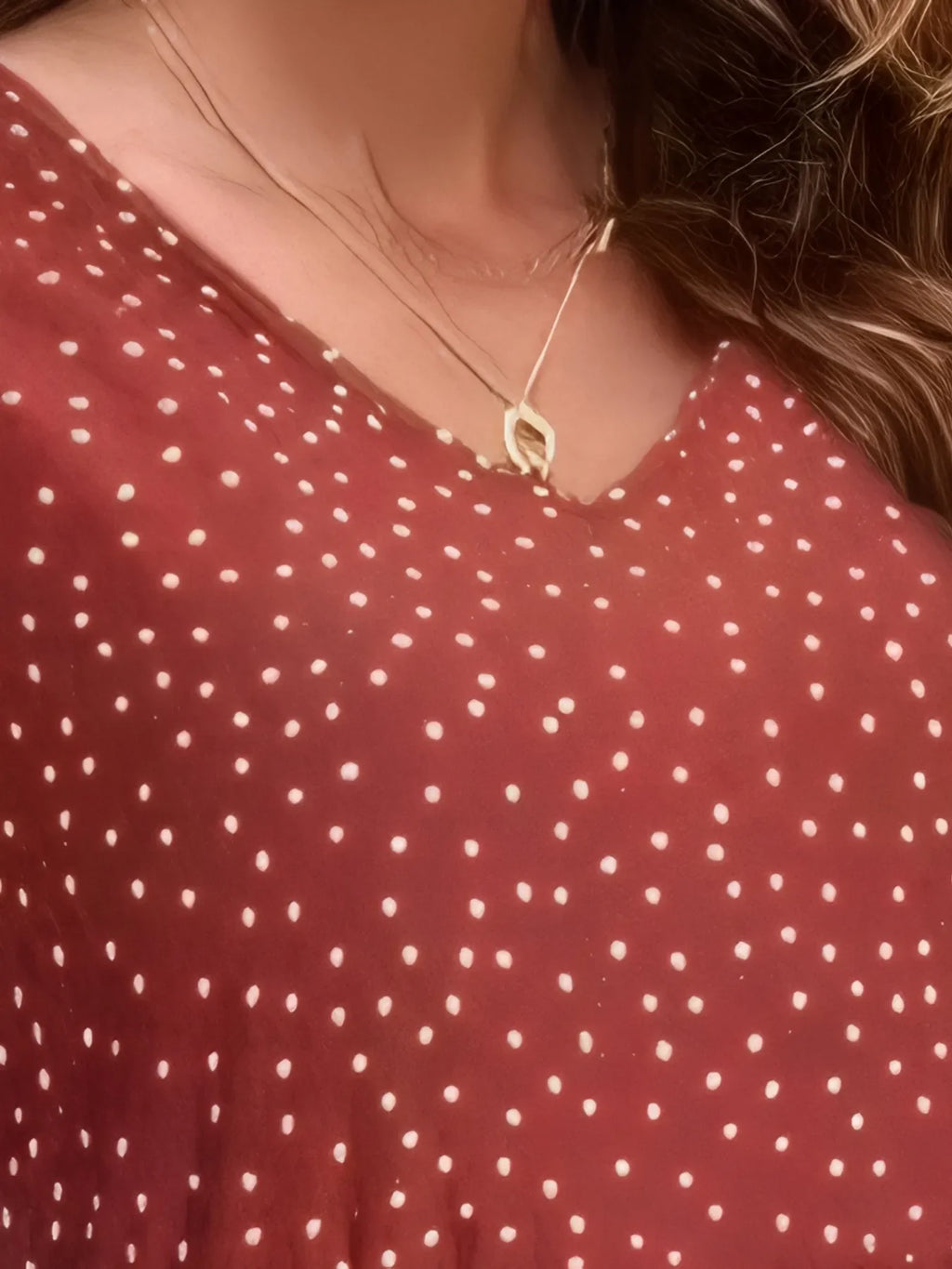 Polka Dot Ruffle Sleeve V-Neck Mini Dress