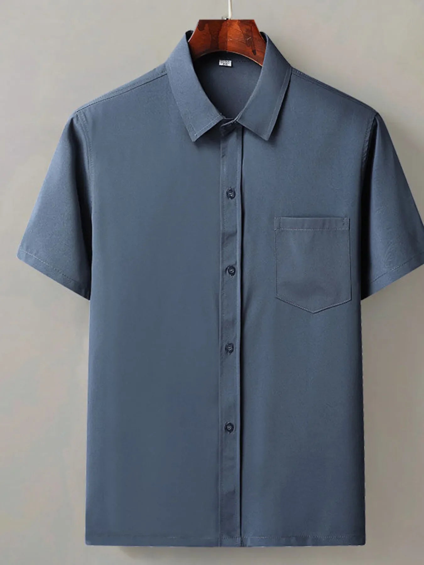Men's Full Size Button Up Short Sleeve Shirt Plus Size