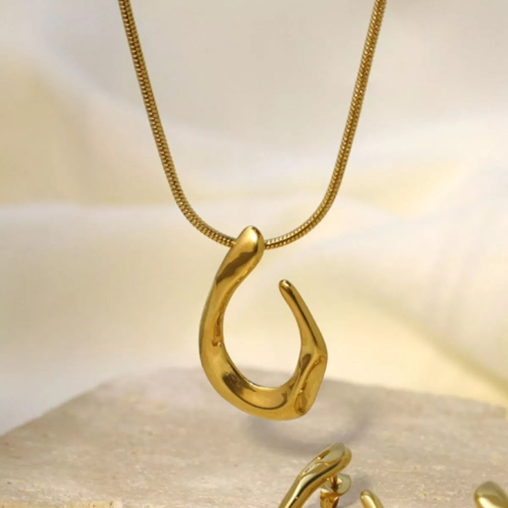 18K Gold-Plated Geometric Necklace