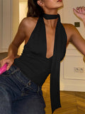 Halter Neck Tie Cami