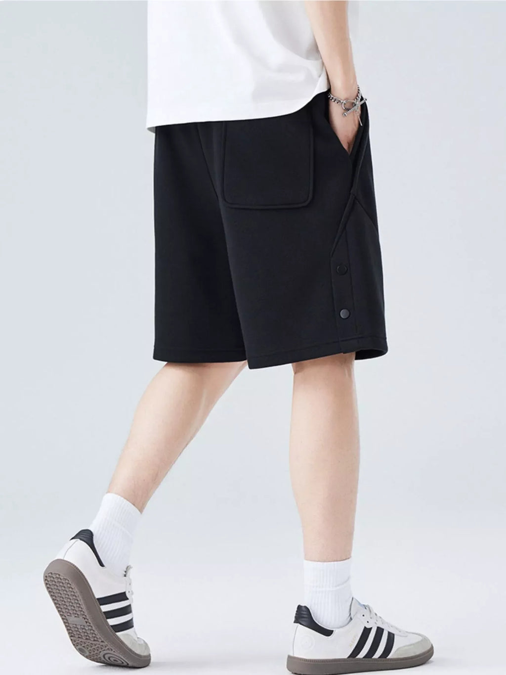 Men's Plus Size Drawstring Casual Shorts