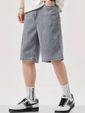 Men's Relaxed Fit Wash Denim Shorts