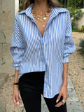 Striped Button-Down Shirt