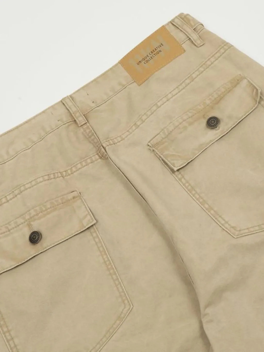 Men's Vintage Wide Leg Cargo Jeans