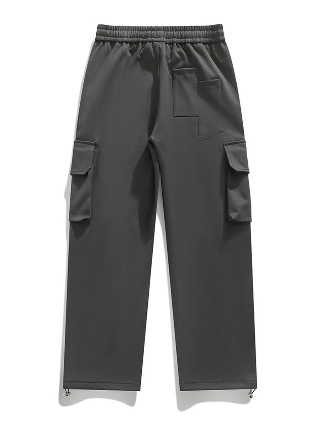 Men's Plus Size Loose Fit Cargo Pants with Drawstring