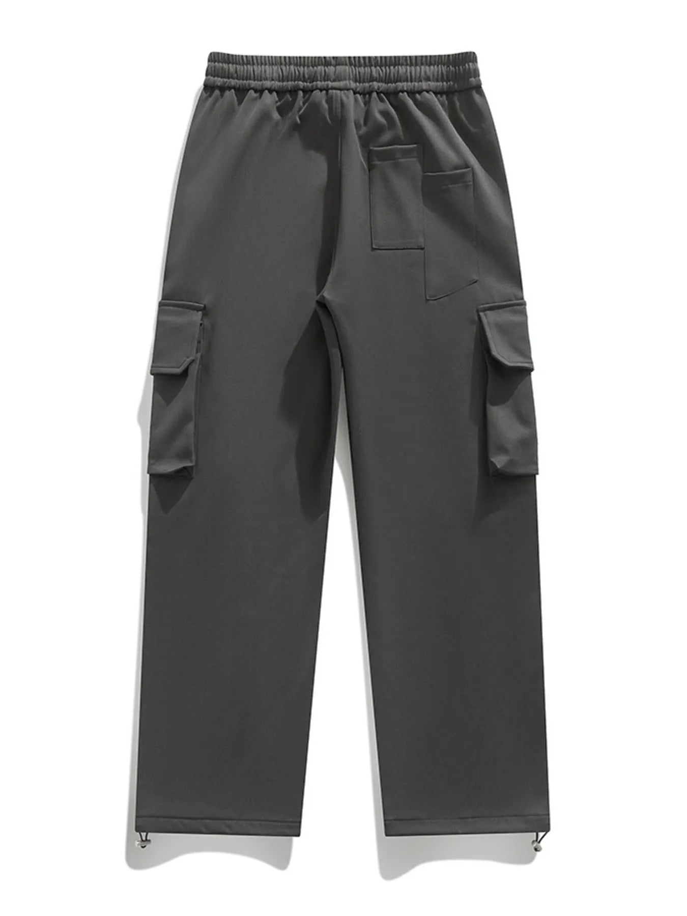 Men's Plus Size Loose Fit Cargo Pants with Drawstring
