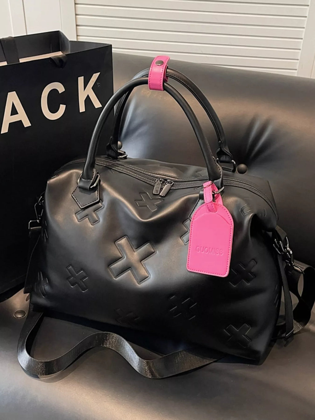 Embossed Duffle Bag