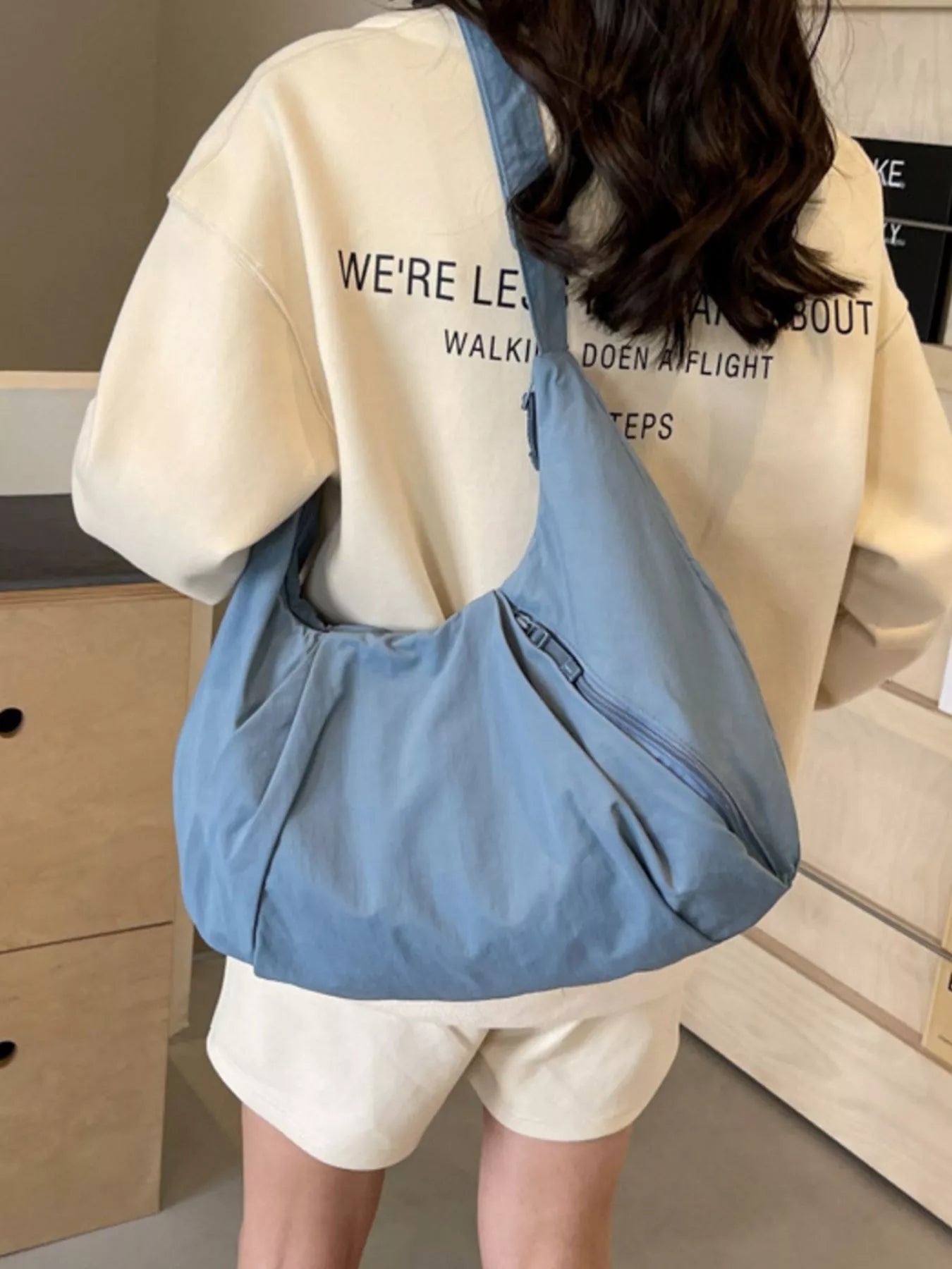 Casual Lightweight Nylon Crossbody Bag
