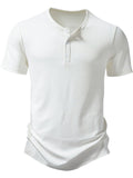 Men's Button Detail Short Sleeve T-Shirt
