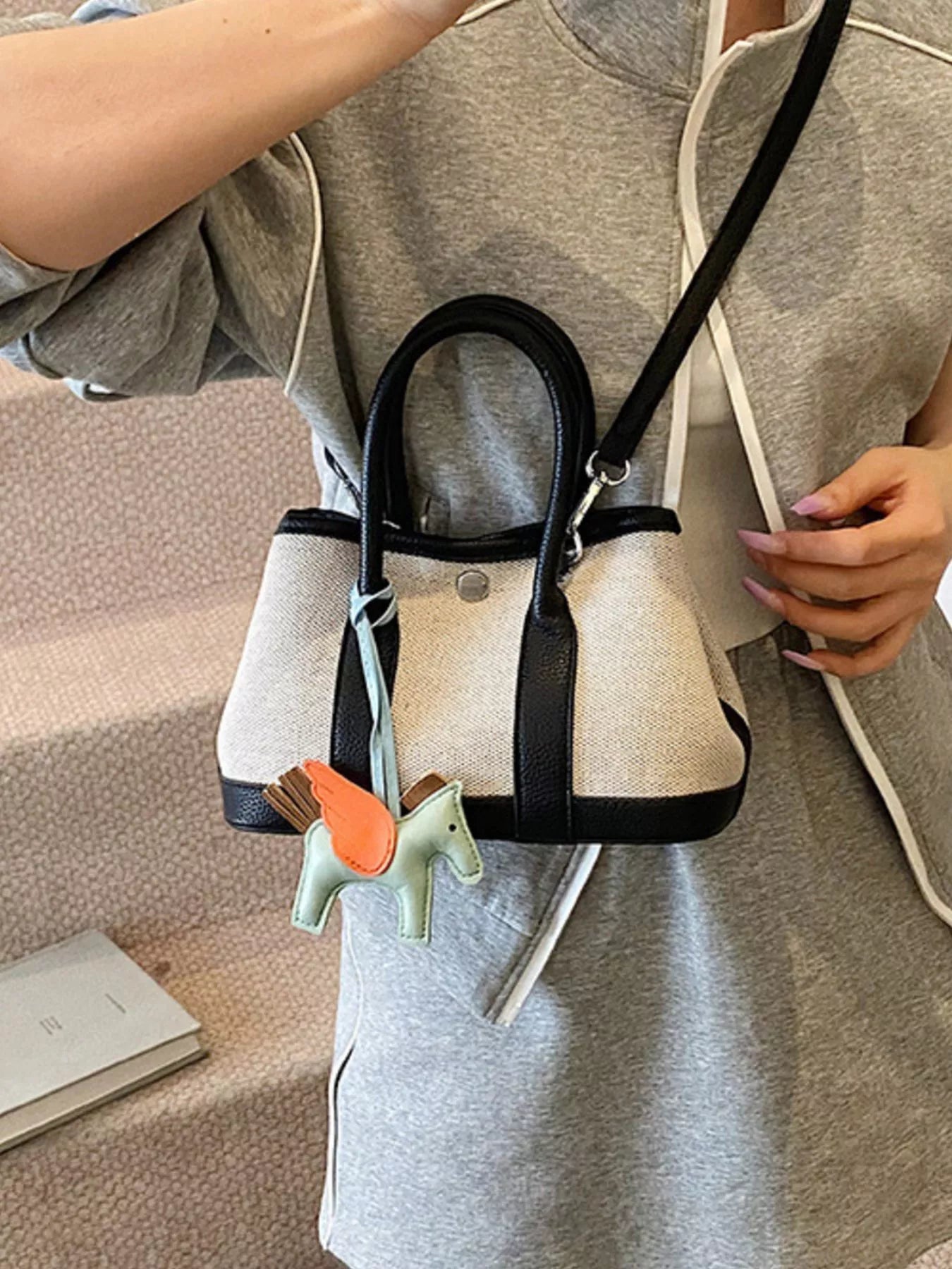 Contrast Crossbody Bag