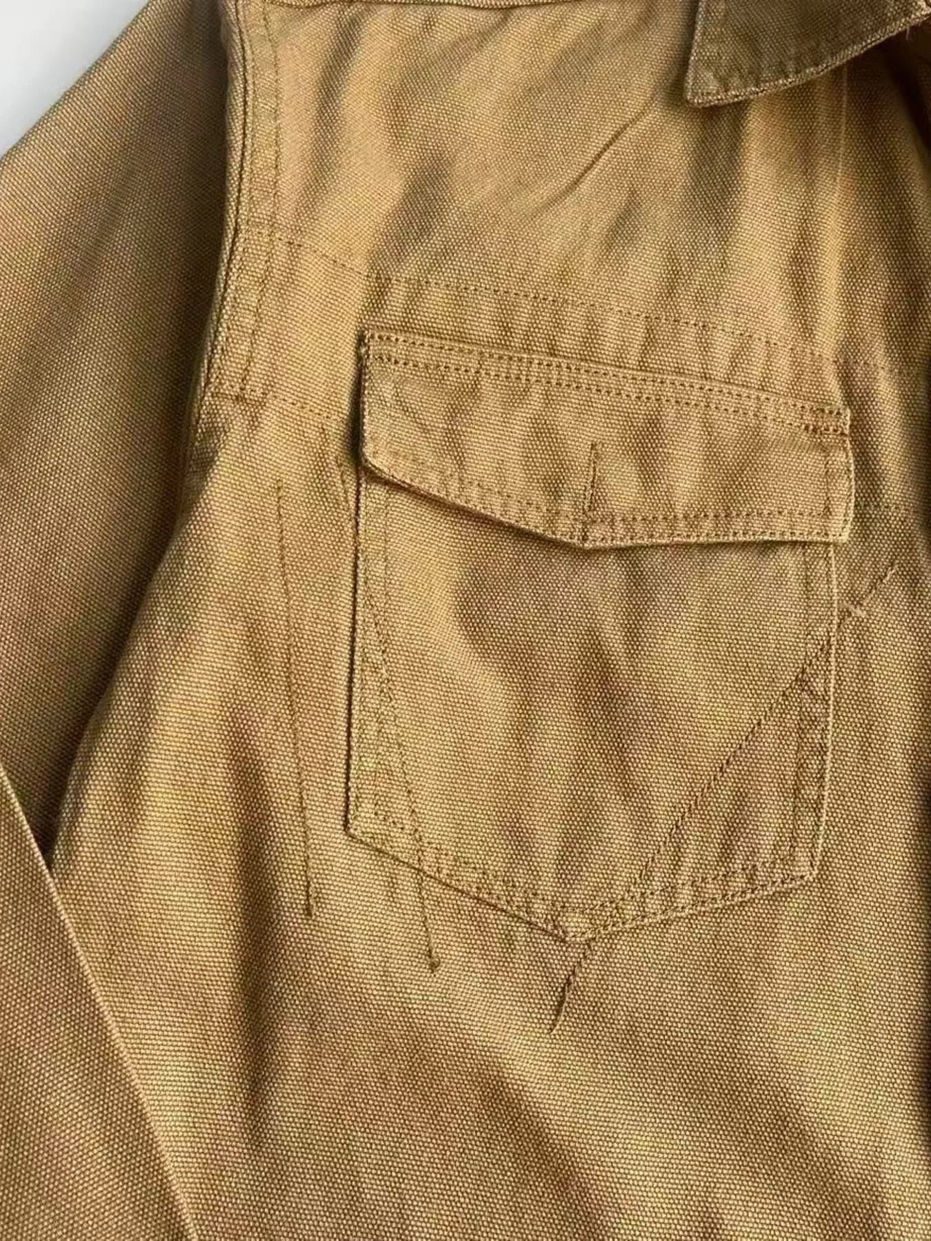 Men's Plus Size Button Up Shirt with Chest Pockets