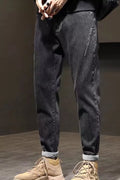 Men's Plus Size Wash Straight Leg Jeans