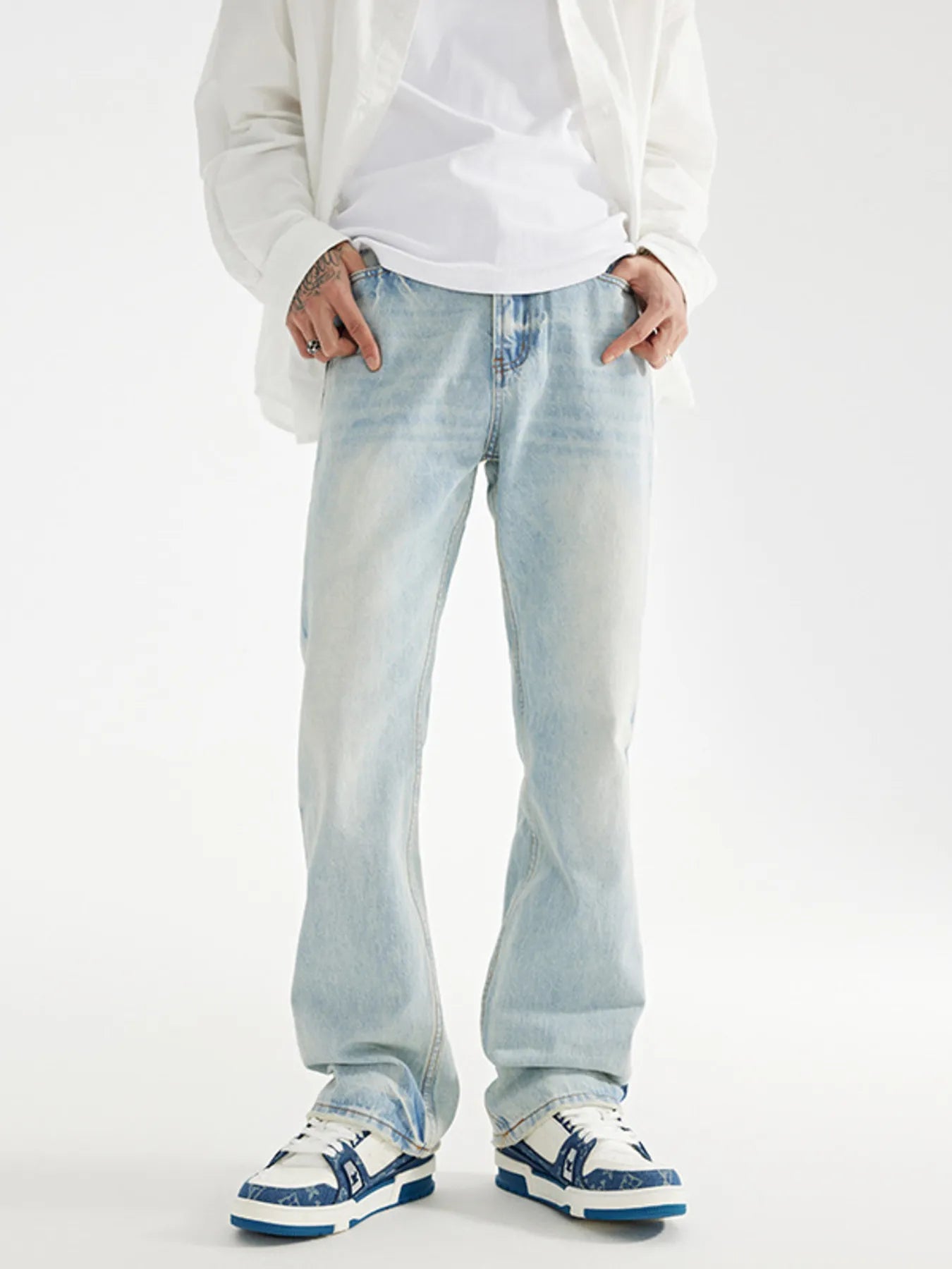 Men's Wash Loose Fit Jeans
