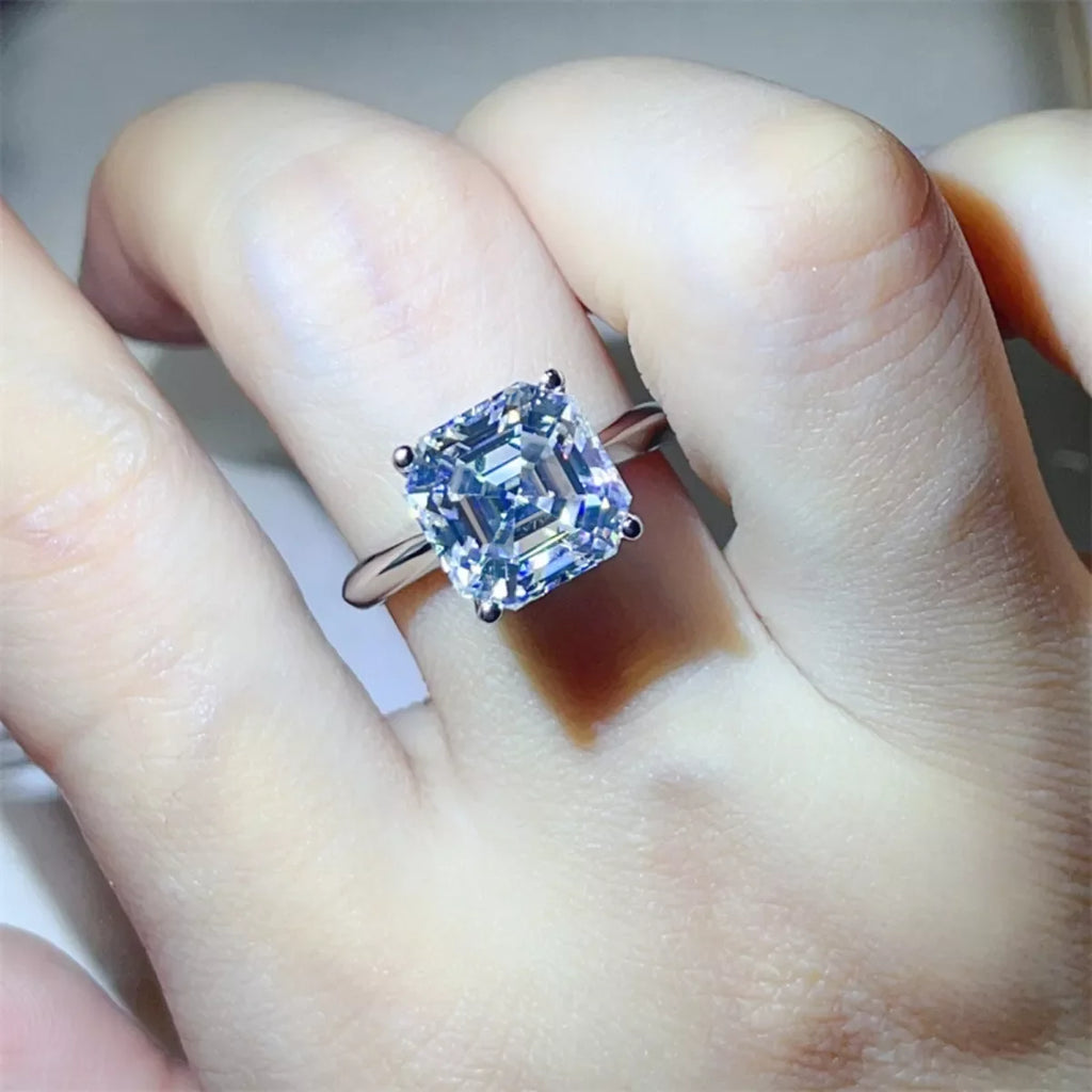 5 Carat Moissanite 925 Sterling Silver Ring