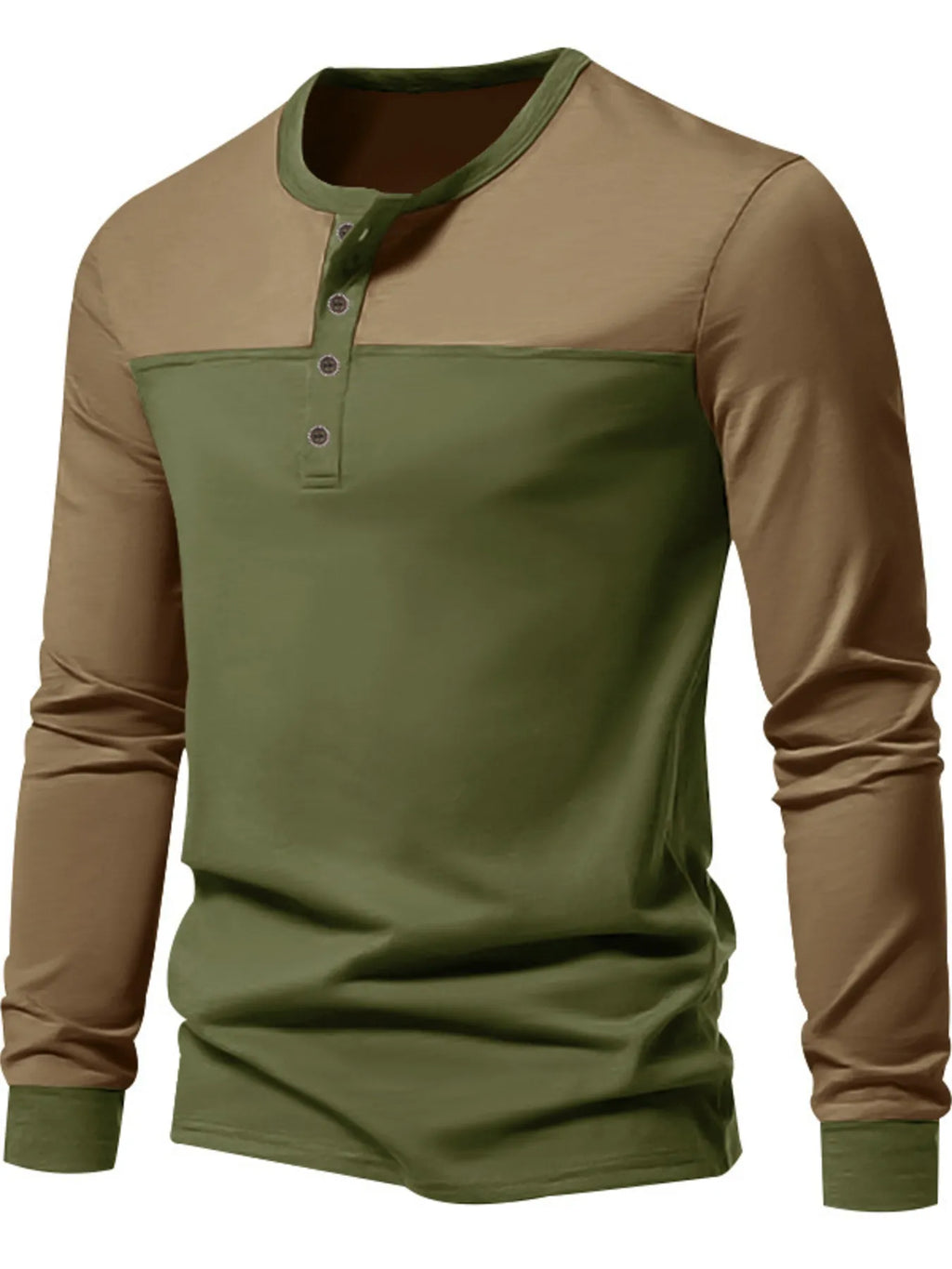 Men's Full Size Button Detail Short Sleeve Top Plus Size