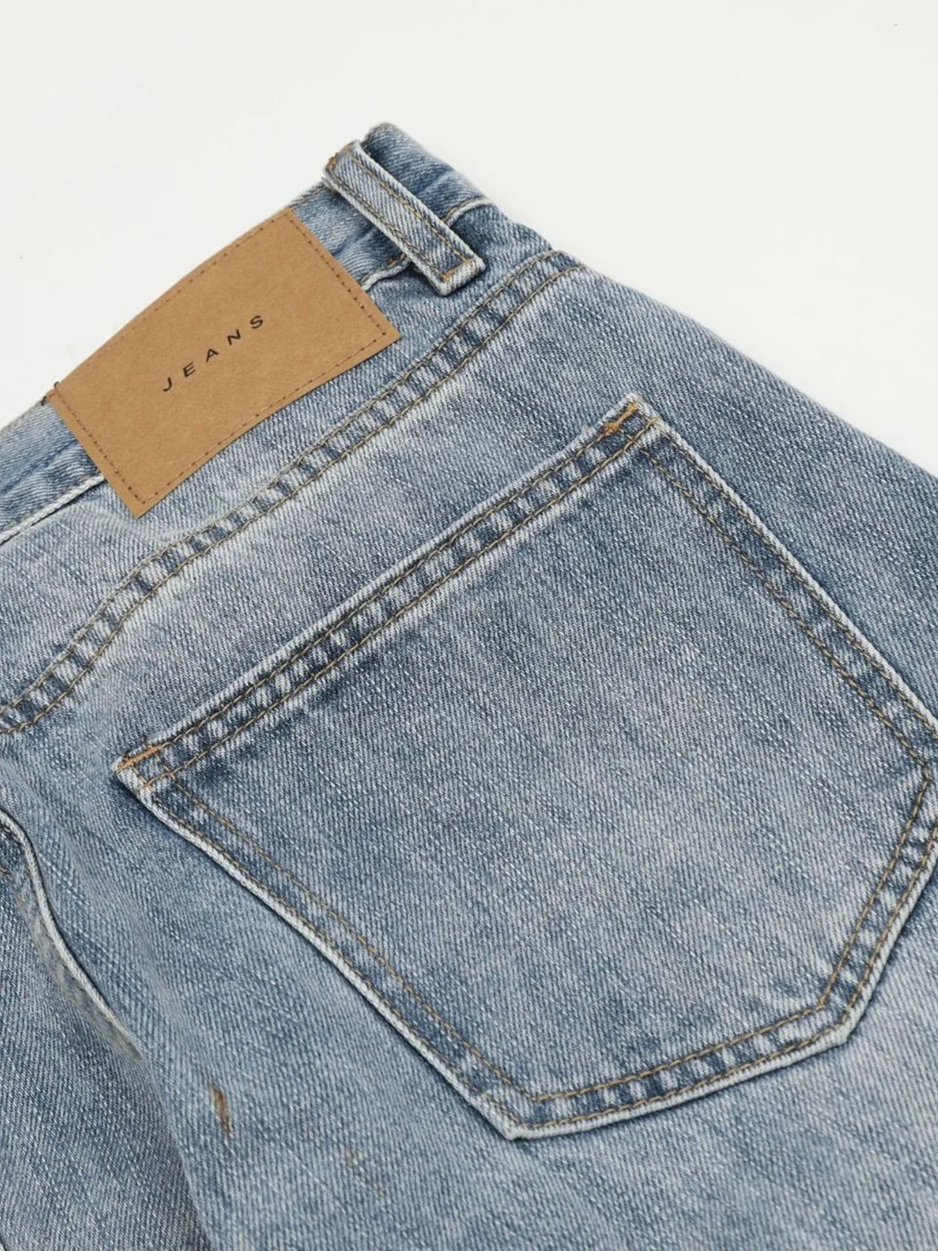 Men's Washed Wide Leg Relaxed Fit Jeans