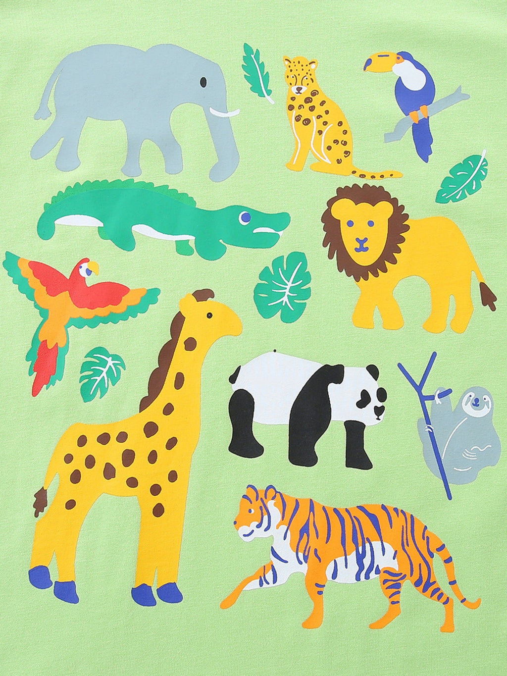 Children's Animal Print Round Neck T-Shirt
