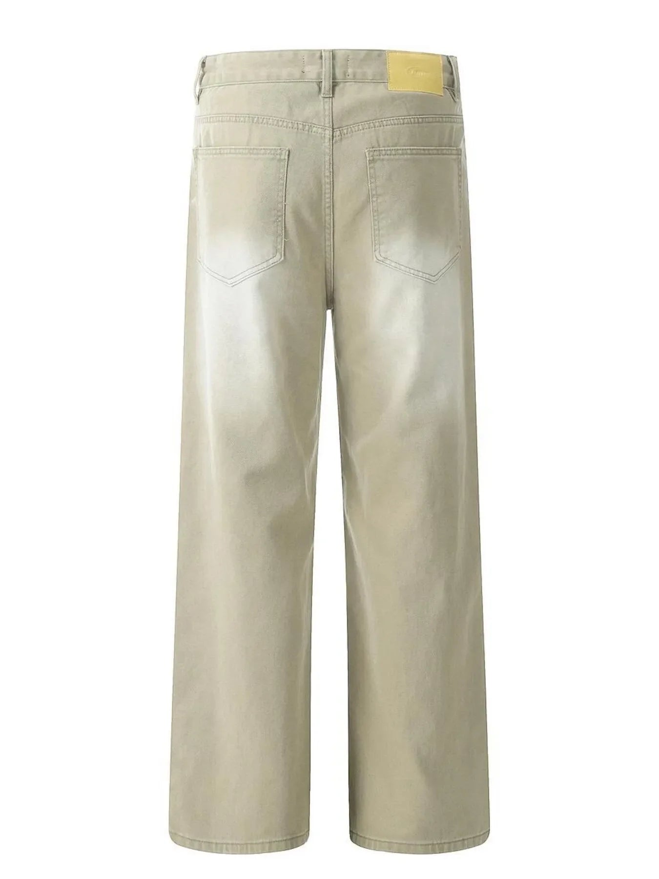 Men's Wide Leg Wash Jeans