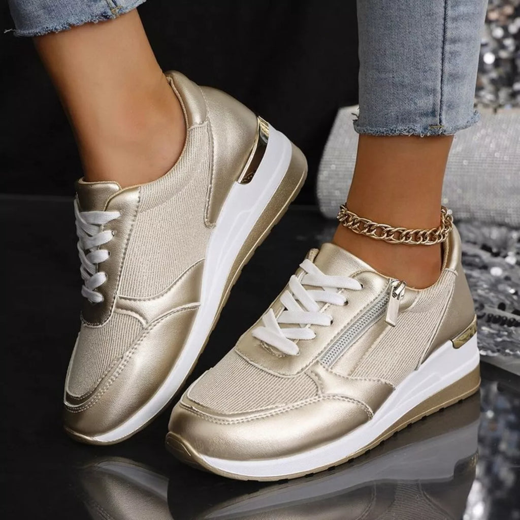 Lace Up Wedge Athletic
