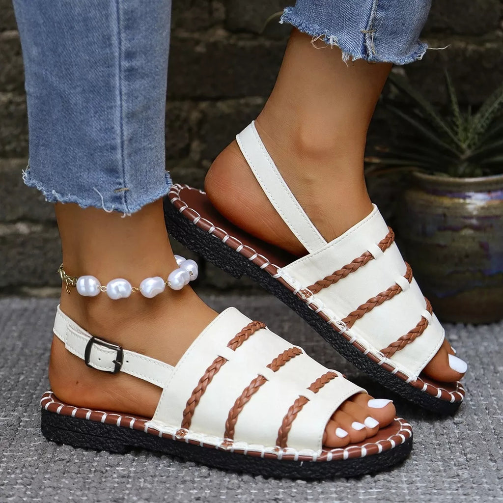 Open Toe Buckle Sandals