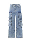 Men's Cargo Wide Leg Jeans