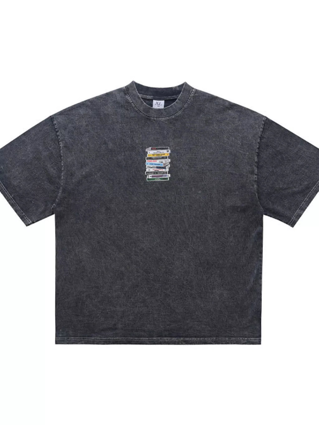 Men's Vintage Washed Cassette Tape Graphic T-Shirt