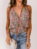 Floral Print Halter Cami