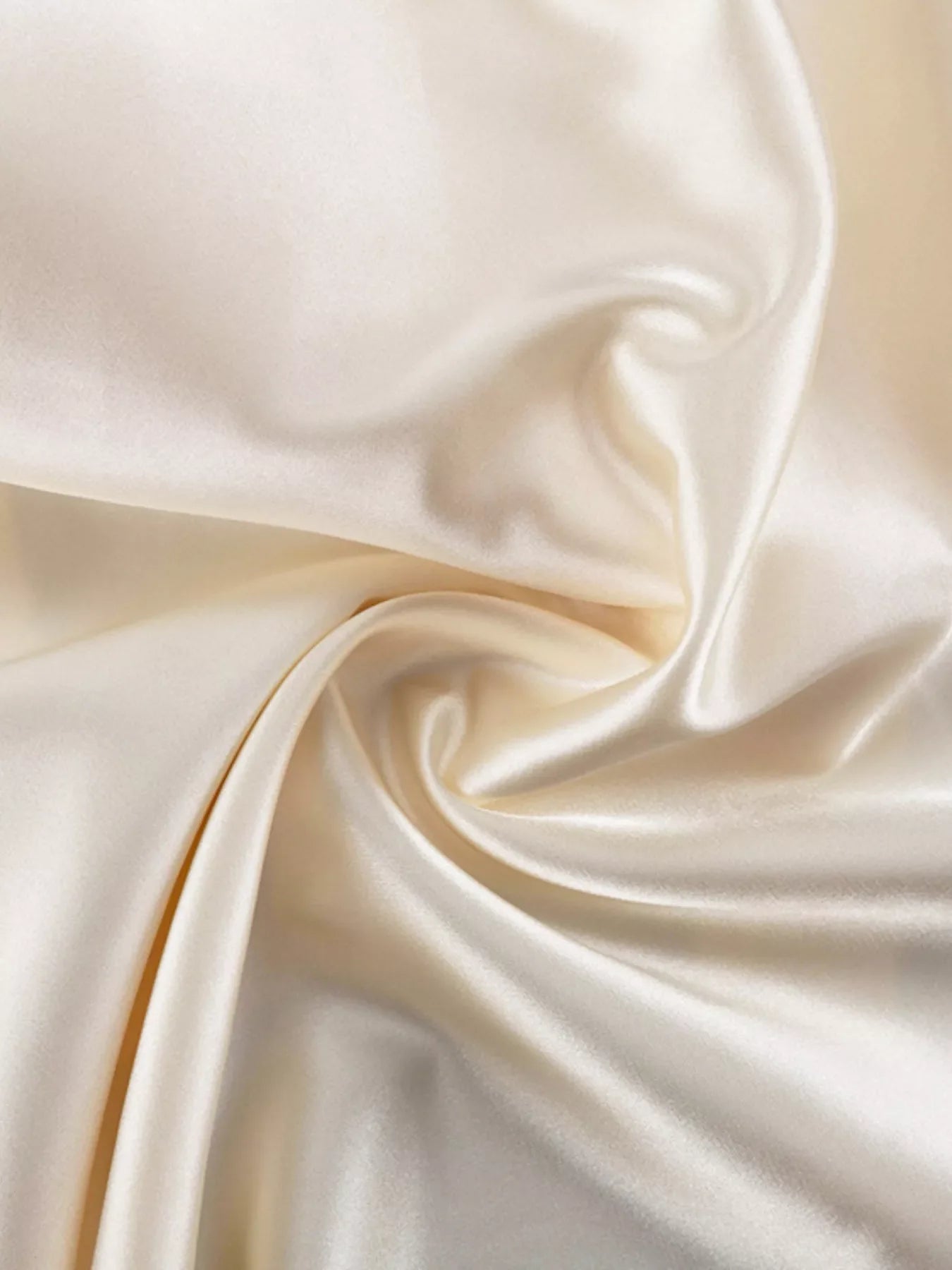 Satin Tie Shoulder Deep V-Neck Dress