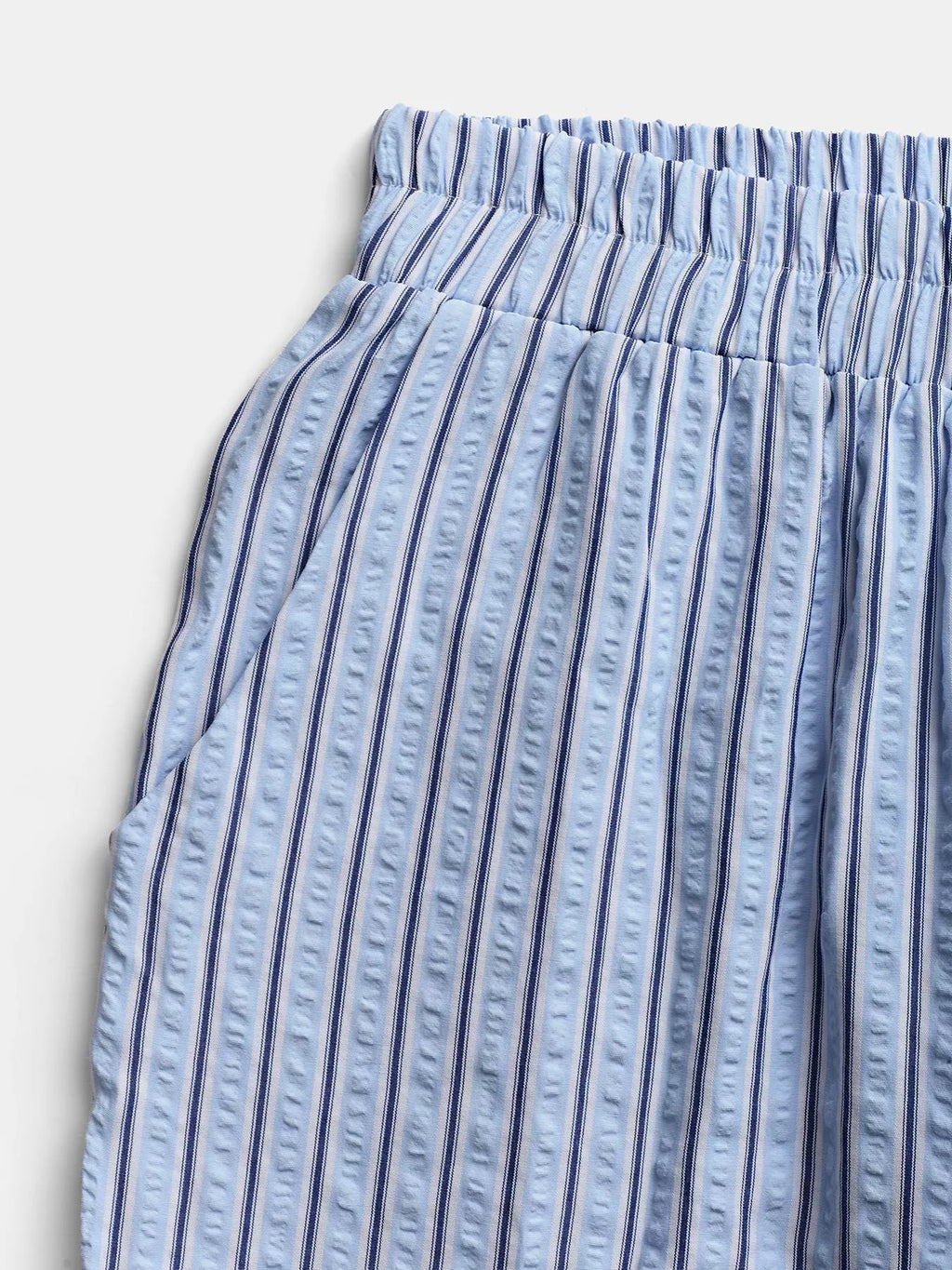 Striped High-Waisted Wide Leg Pants
