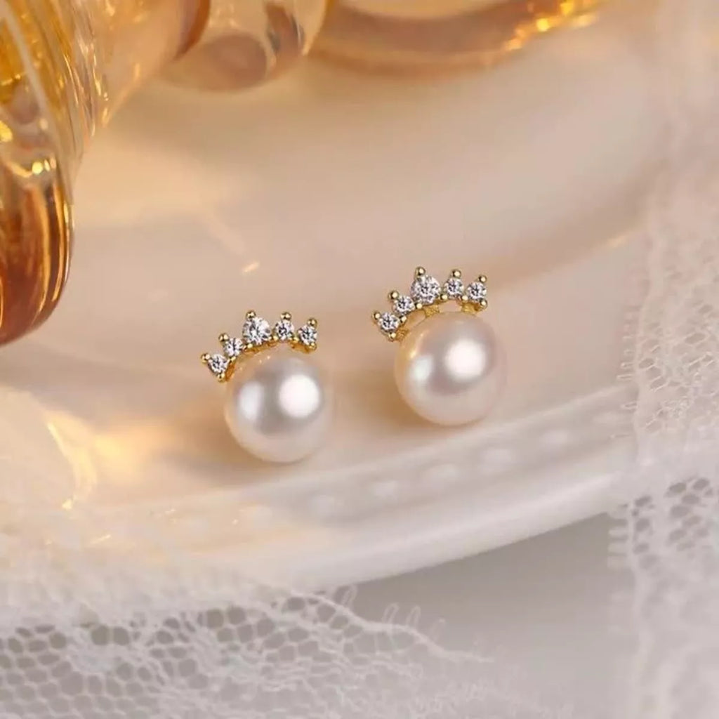 Freshwater Pearl Stud Earrings