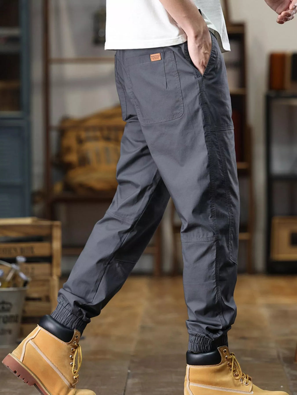 Men's Full Size Wide Leg Pants Plus Size