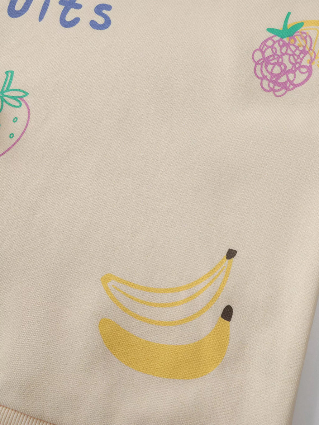 Children's Fun Fruits Graphic Crewneck Sweatshirt