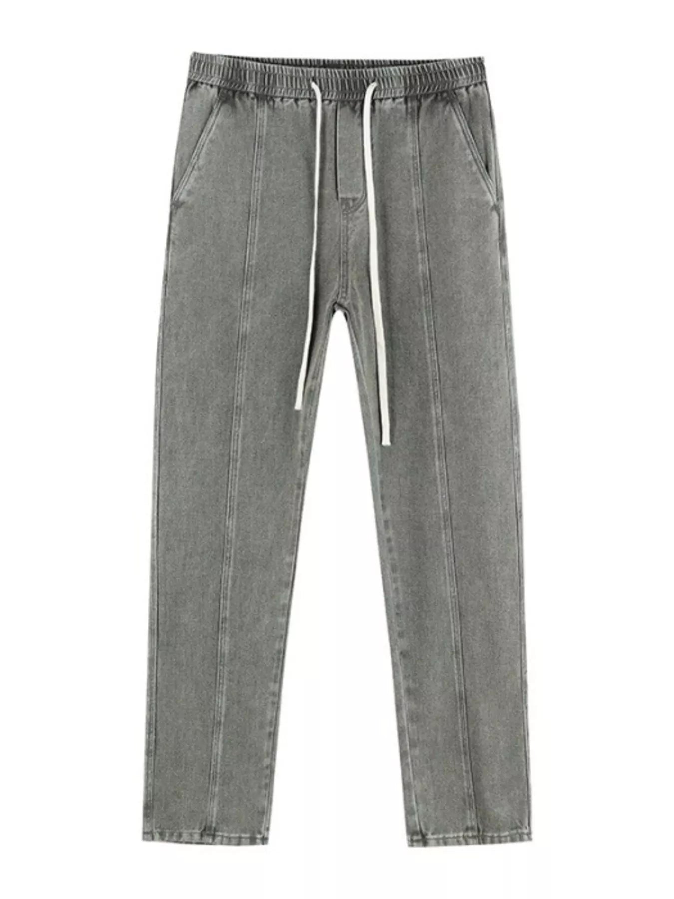 Men's Plus Size Relaxed Fit Drawstring Jeans