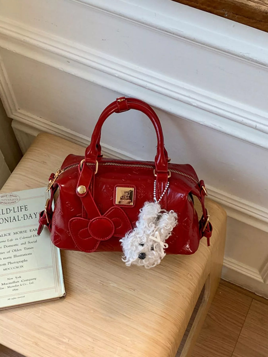 Bow Decor Crossbody Bag