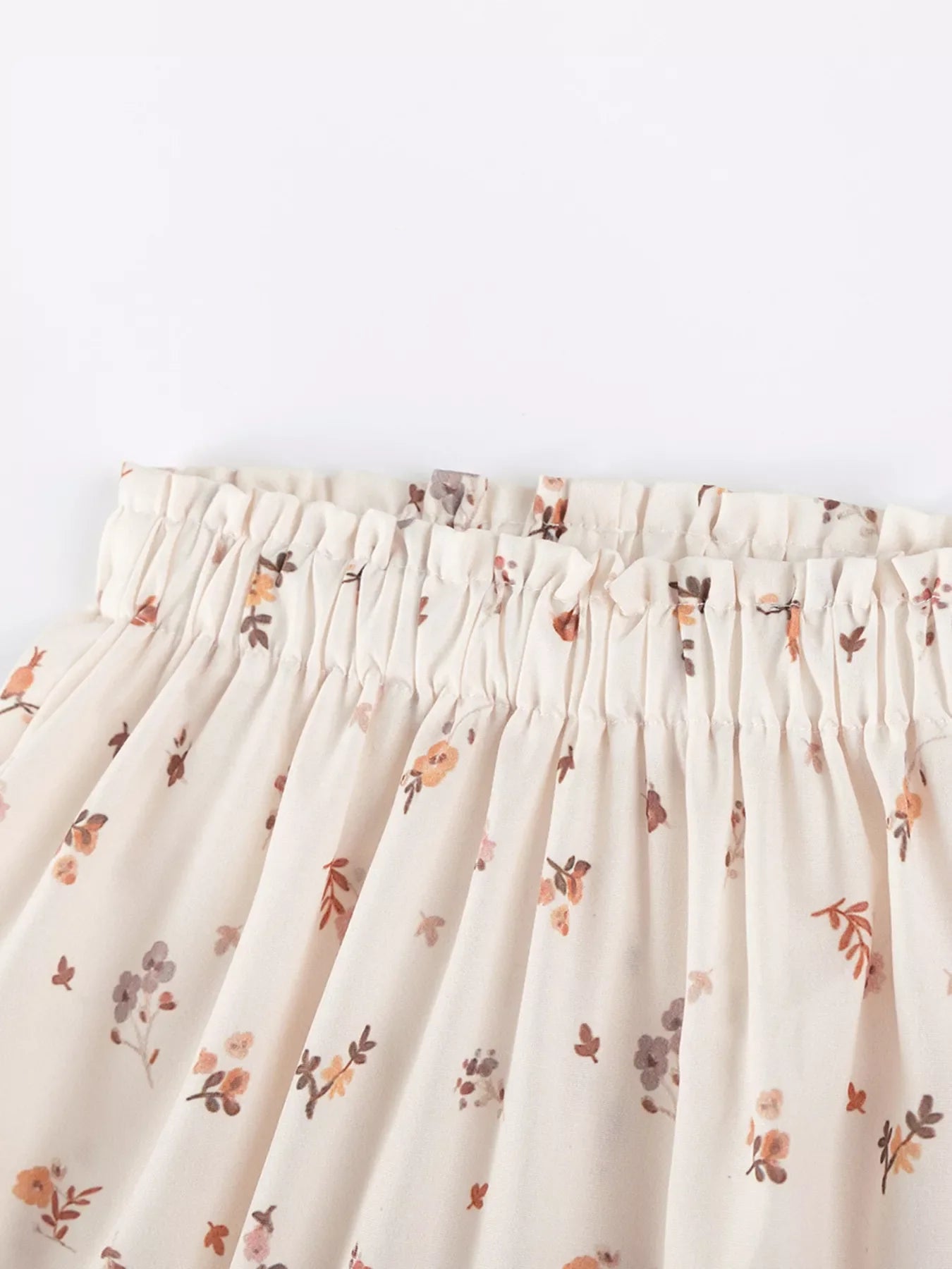 Children's Mouse Ruffle Sleeve Top & Floral Print Shorts Set