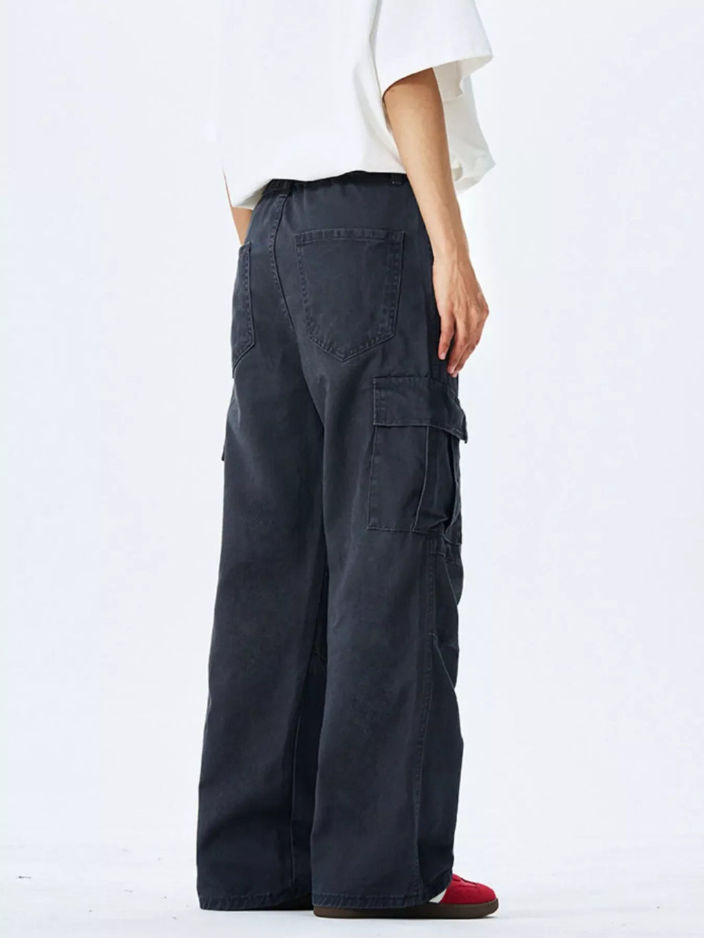 Men's Full Size Wide Leg Cargo Pants Plus Size