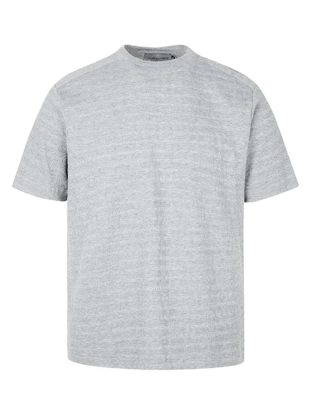 Men's Textured Knit Crew Neck T-Shirt