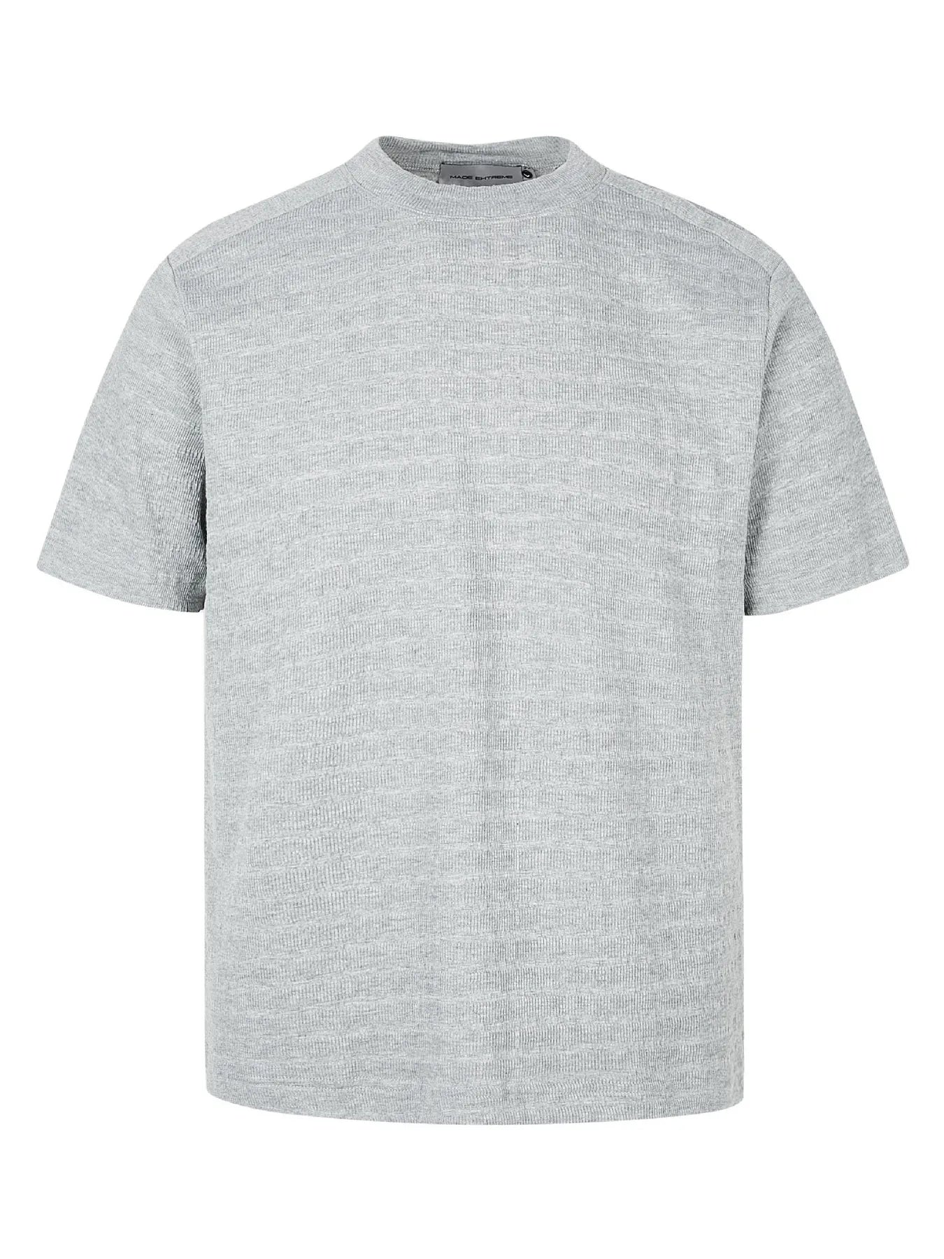 Men's Textured Knit Crew Neck T-Shirt