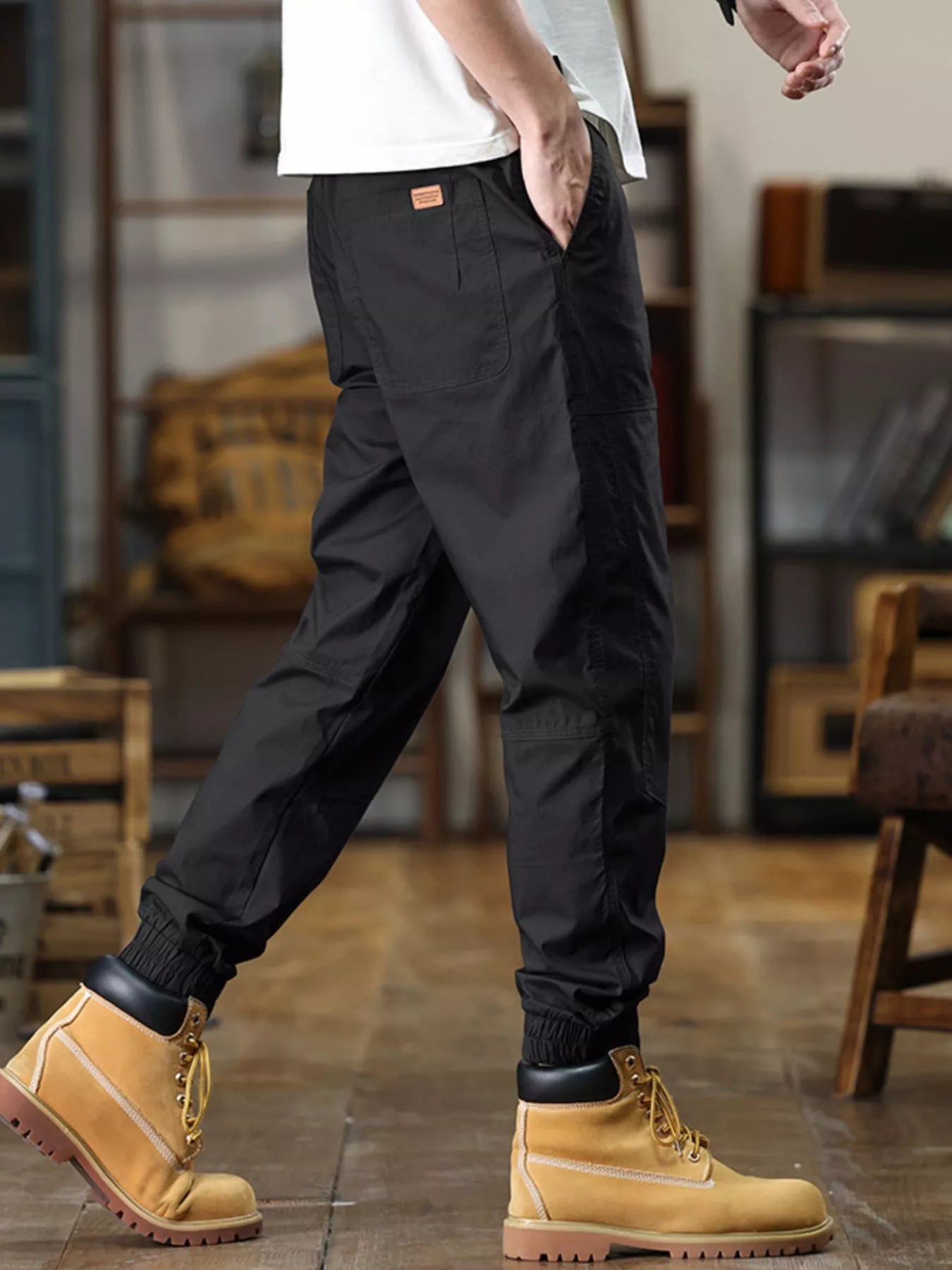 Men's Full Size Wide Leg Pants Plus Size