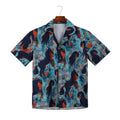 Men's Full Size Printed Button Up Short Sleeve Shirt Plus Size